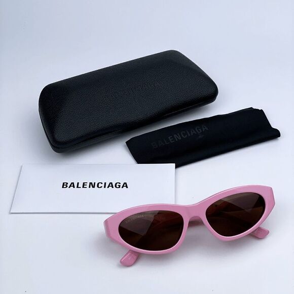 NEW Balenciaga BB0207S 004 Pink Brown Cat Eye Women Sunglasses BARBIE main image 11